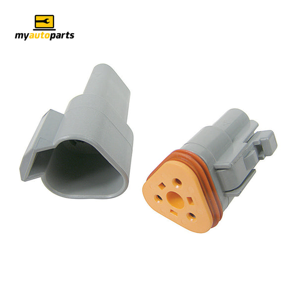 Deutsch Socket & Plug - 3 Way DT Series, Waterproof