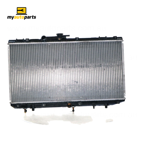 Radiator 28 / 28 mm Plastic Aluminium 325 x 638 x 16 mm Automatic 1.4 L 4E Aftermarket Suits Toyota Starlet EP91R 1996 to 1999
