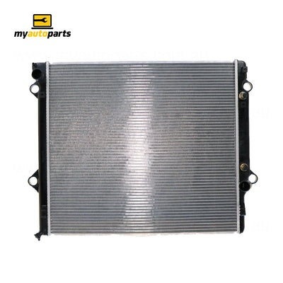 Radiator 38 / 38 mm Plastic Aluminium 650 x 588 x 32 mm Mauto 3.0 L 1KDTE Aftermarket Suits Toyota Prado RZJ120R / GRJ120R / KDJ120R 2002 to 2009