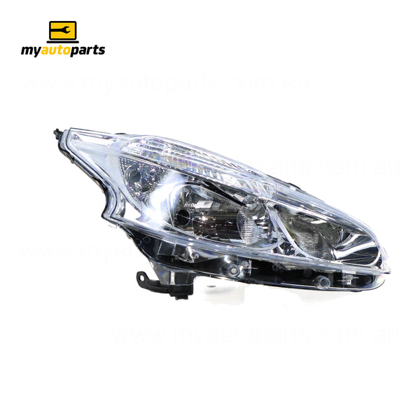 Halogen Manual Adjust Head Lamp Drivers Side Certified Suits Peugeot 208 A9 2012 to 2015