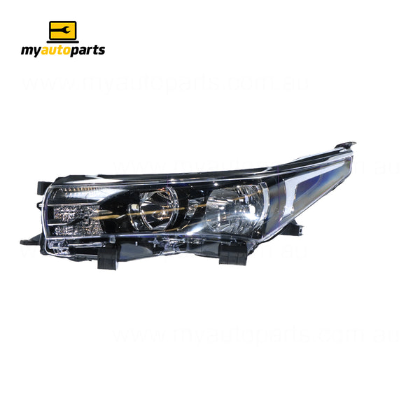 Halogen Head Lamp Passenger Side Certified Suits Toyota Corolla ZRE172R 2013 to 2016