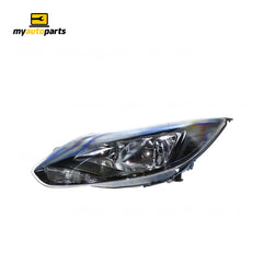 Black Head Lamp Passenger Side Genuine Suits Ford Focus LW 2012 to 2015