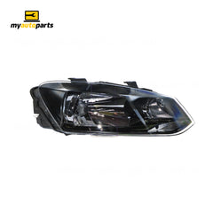 Halogen Head Lamp Drivers Side Certified Suits Volkswagen Polo GTi/Comfortline 6R 2010 to 2014