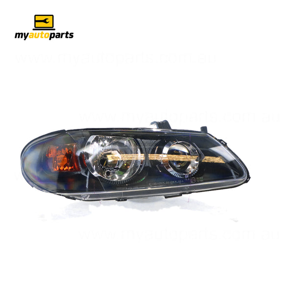 Black Head Lamp Drivers Side Certified Suits Nissan Pulsar N16 9/2002 to 1/2006