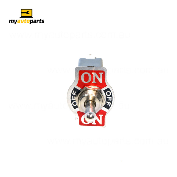 Metal On/Off/On Toggle Switch - 20A, with Spring Return