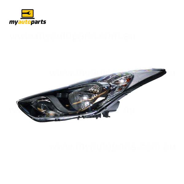 Halogen Head Lamp Passenger Side Genuine Suits Hyundai Elantra MD 2011 to 2013