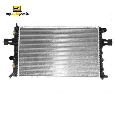 Radiator 35 / 35 mm Plastic Aluminium 600 x 368 x 32 mm Automatic 2.0L L Z20 Aftermarket Suits Holden Astra TS 1998 to 2006