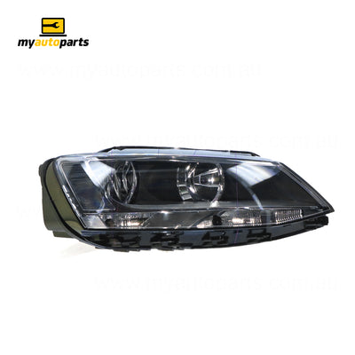 Halogen Manual Adjust Head Lamp Drivers Side Certified Suits Volkswagen Jetta 1B 2011 to 2017