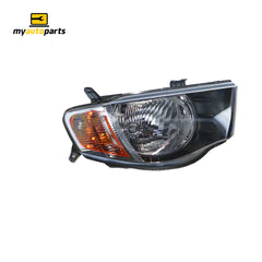 Head Lamp Drivers Side Genuine suits Mitsubishi Triton ML GLS/GLXR/VR 7/2006 to 8/2009
