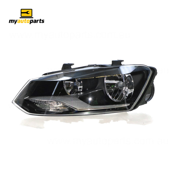 Halogen Head Lamp Passenger Side OES Suits Volkswagen Polo GTi/Comfortline 6R 2010 to 2014