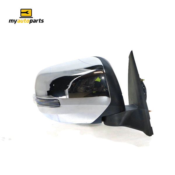 Chrome Door Mirror Driver Side Certified suits Mitsubishi Challenger PC & Triton MN 8/2009 to 12/2015