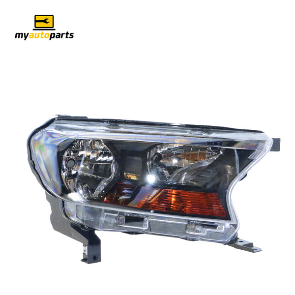 Head Lamp Drivers Side Certified Suits Ford Ranger XL Plus PX 2015 to 2018
