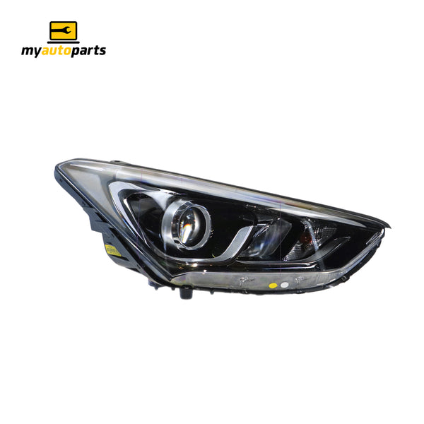 Halogen Head Lamp Drivers Side Genuine Suits Hyundai Santa Fe DM 2015 to 2018