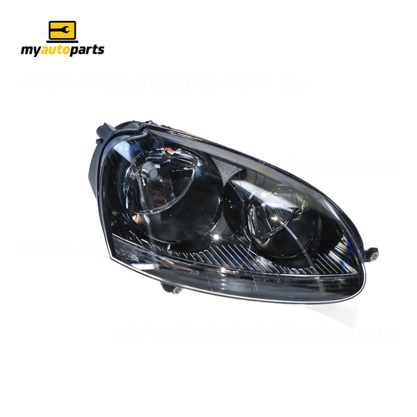 Black Head Lamp Drivers Side Certified Suits Volkswagen Golf MK 5 2004 to 2009