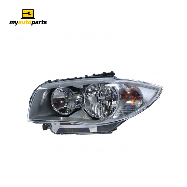 Halogen Silver Head Lamp Passenger Side OES Suits BMW 1 Series E87 2004 to 2007