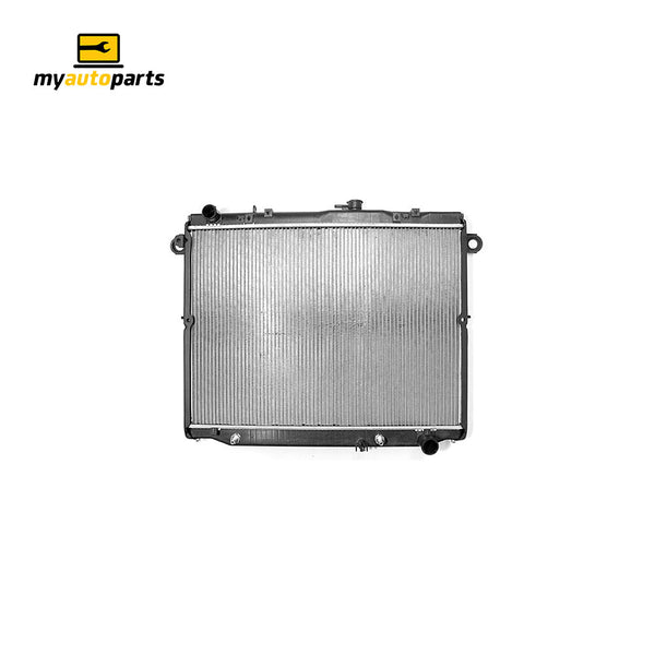 Radiator 38 / 42 mm Plastic Aluminium 510 x 698 x 48 mm Automatic 4.2 L 1HDFTE Aftermarket Suits Toyota Landcruiser 100 SERIES 1998 to 2007