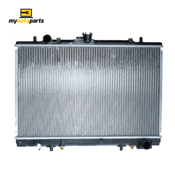 Radiator 35 / 35 mm Plastic Aluminium 375 x 598 x 32 mm Automatic 2.4L L 4G64T Aftermarket Suits Mitsubishi Triton MK 1996 to 2006