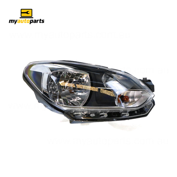 Halogen Electric Adjust Head Lamp Drivers Side OES Suits Volkswagen Up AA 2012 to 2014