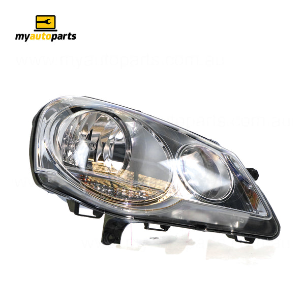 Halogen Head Lamp Drivers Side Genuine Suits Volkswagen Polo 9N 2005 to 2010