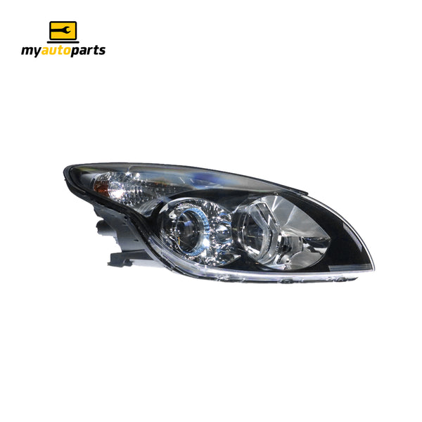 Black Head Lamp Drivers Side Genuine Suits Hyundai i30 FD 4/2010 to 4/2012