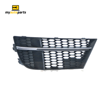 Black/Chrome Front Bar Grille Passenger Side Genuine Suits Audi S3 8V 5/2016 On