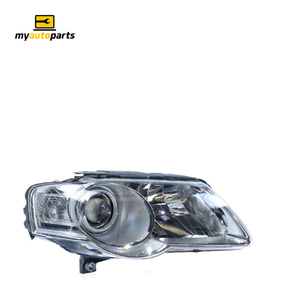 Halogen Electric Adjust Head Lamp Drivers Side OES Suits Volkswagen Passat B6 2006 to 2011