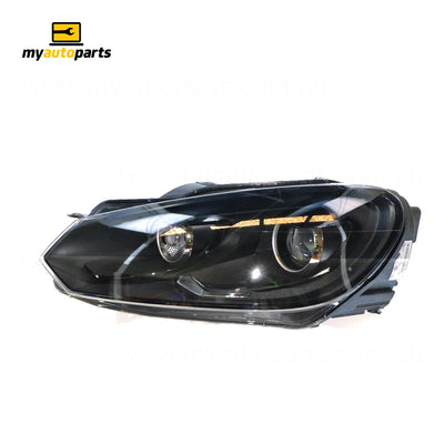 Xenon Black Head Lamp Passenger Side Genuine Suits Volkswagen Golf R MK 6 6/2010 to 3/2013