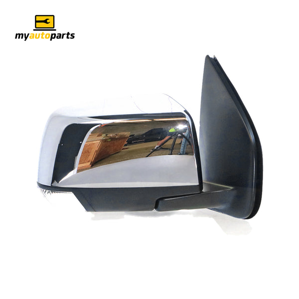 Black Chrome Door Mirror Electric With Indicator Drivers Side Genuine Suits Isuzu D-Max TFS 2017 On