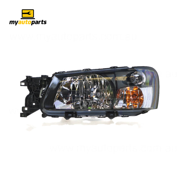 Black Head Lamp Passenger Side Genuine suits Subaru Forester SG 2002 to 2005