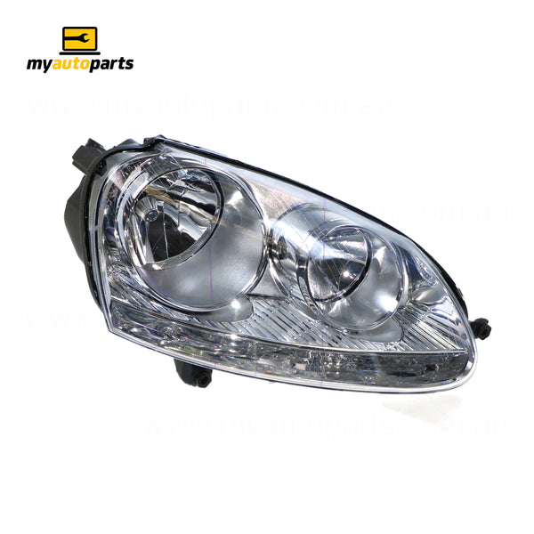 Chrome Head Lamp Drivers Side Certified suits Volkswagen Golf/Jetta 2004 to 2011