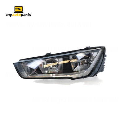 Halogen Head Lamp Passenger Side Genuine Suits Audi A1 8X Hatch 2/2015 to 7/2019