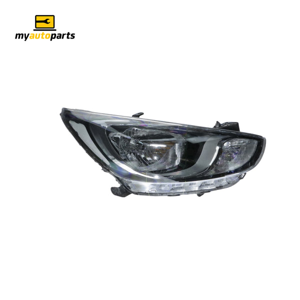 Head Lamp Drivers Side Genuine Suits Hyundai Accent RB 2011 to 2013