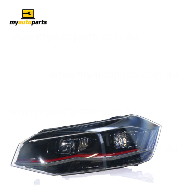 LED Head Lamp Passenger Side Genuine Suits Volkswagen Polo AW 2018 to 2021