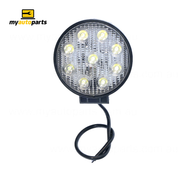Round Spot LED Worklamp, 27W, 10-30V, 1450 Lumen