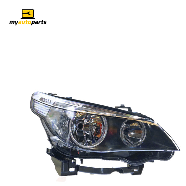 Halogen Head Lamp Drivers Side Certified Suits BMW 5 Series E60/E61 2003 to 2007