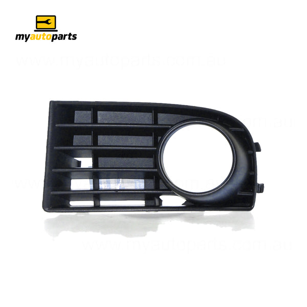 Black Front Bar Grille With Fog Light Mount Passenger Side Certified Suits Volkswagen Golf MK 5 7/2004 to 2/2009