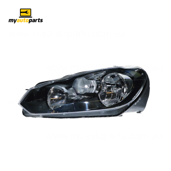 Halogen Head Lamp Passenger Side Certified Suits Volkswagen Golf MK 6 2009 to 2021