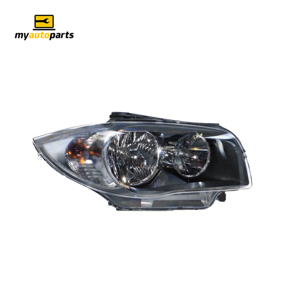 Halogen Head Lamp Drivers Side OES suits BMW 1 Series 2008 to 2011
