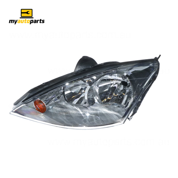 Halogen Manual Adjust Head Lamp Passenger Side Certified Suits Ford Focus LR 2002 to 2004