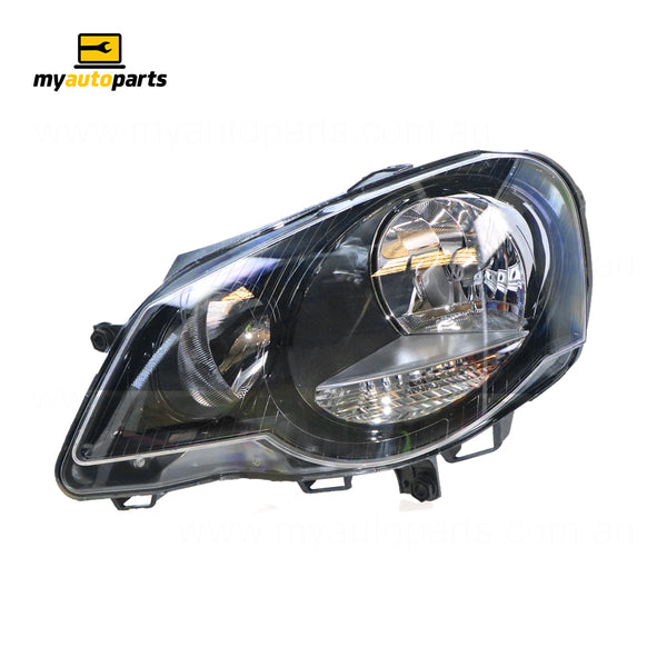 Halogen Head Lamp Passenger Side Genuine Suits Volkswagen Polo GTi 9N 3 Door 2005 to 2010