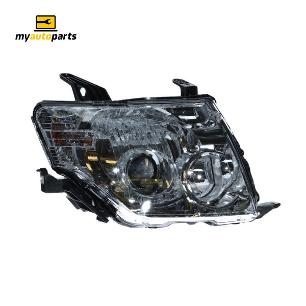 Halogen Head Lamp Drivers Side Genuine suits Mitsubishi Pajero 2008 to 2014