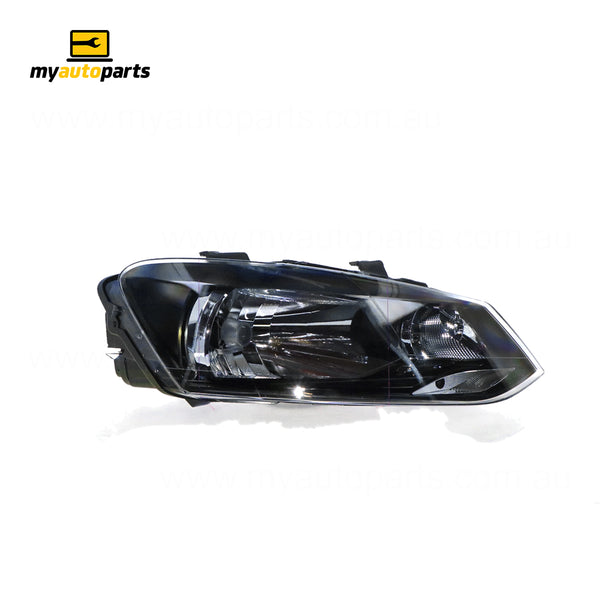 Halogen Head Lamp Drivers Side Certified Suits Volkswagen Polo Trendline 6R 2010 to 2014