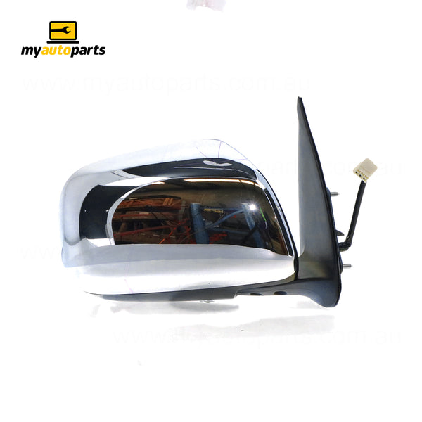 Chrome Door Mirror Electric Adjust Drivers Side Genuine suits Toyota Hilux 15/16/25/26 Series SR & SR5 2005 to 2009