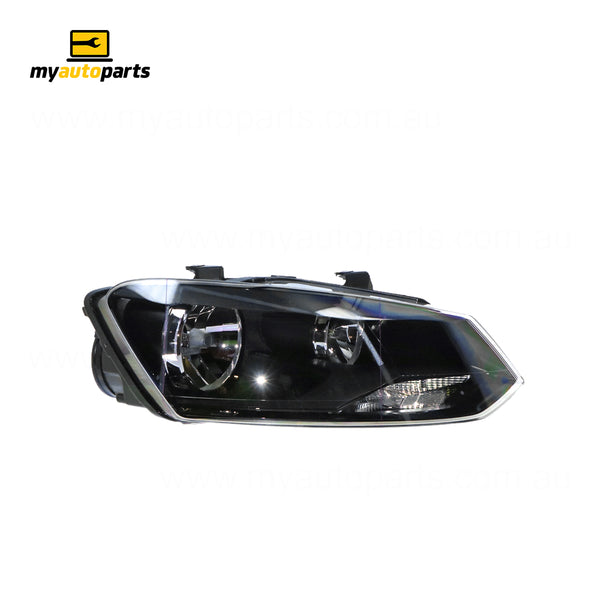 Head Lamp Drivers Side OES  Suits Volkswagen Polo 6R 2014 to 2018
