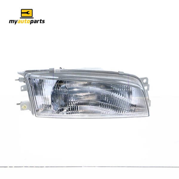 Head Lamp Drivers Side Aftermarket Suits Mitsubishi Lancer CE Sedan/Wagon 1996 to 1998