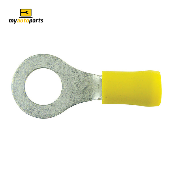 Insulated Eyelet Crimp Terminal - Yellow (8mm), Box of 100
