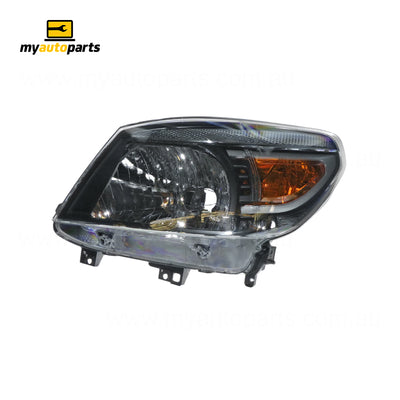 Halogen Manual Adjust Head Lamp Passenger Side Genuine Suits Ford Ranger PK 2009 to 2011