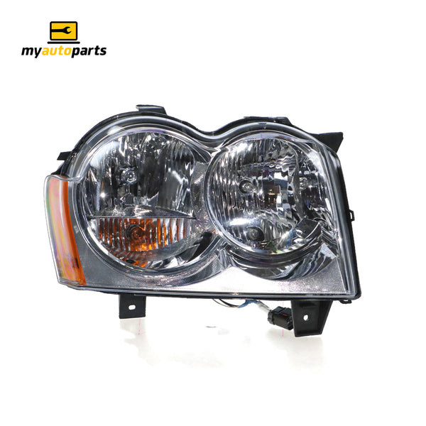 Halogen Manual Adjust Head Lamp Drivers Side Genuine Suits Jeep Grand Cherokee WH 2005 to 2011