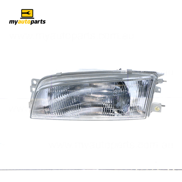 Head Lamp Passenger Side Aftermarket Suits Mitsubishi Lancer CE Sedan/Wagon 1996 to 1998