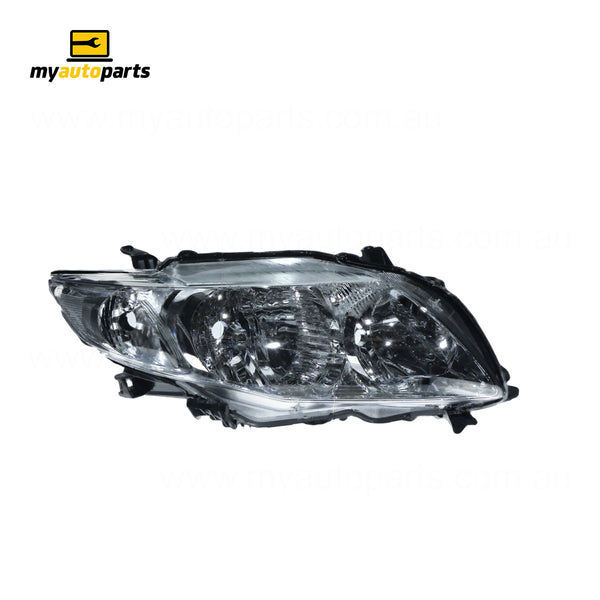 Head Lamp Drivers Side Genuine Suits Toyota Corolla ZRE152R 2007 to 2010